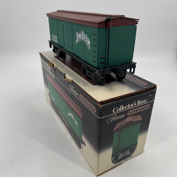 Jim Beam Decanter Casey Jones Box Car Collector Item Kentucky Bourbon Whiskey - Picture 4 of 12